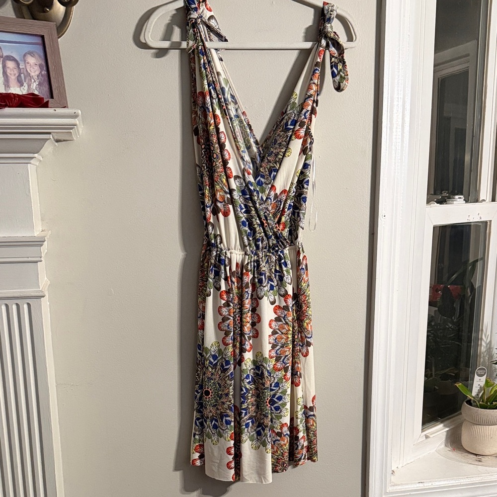 Anthropologie Ava Leigh Bright patterned bohemian Women's Dress